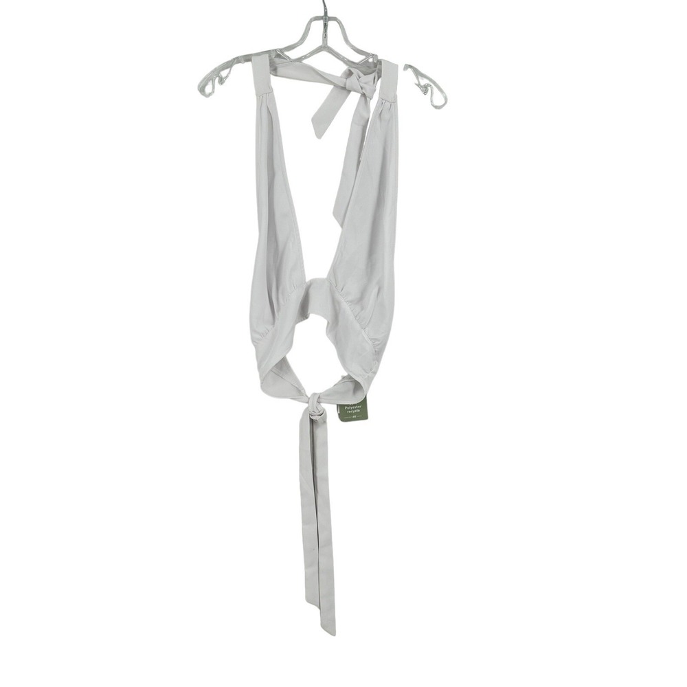 HM Conscious Choice Halter Top Womens L Cropped Boho Hippie Festival Minimalist